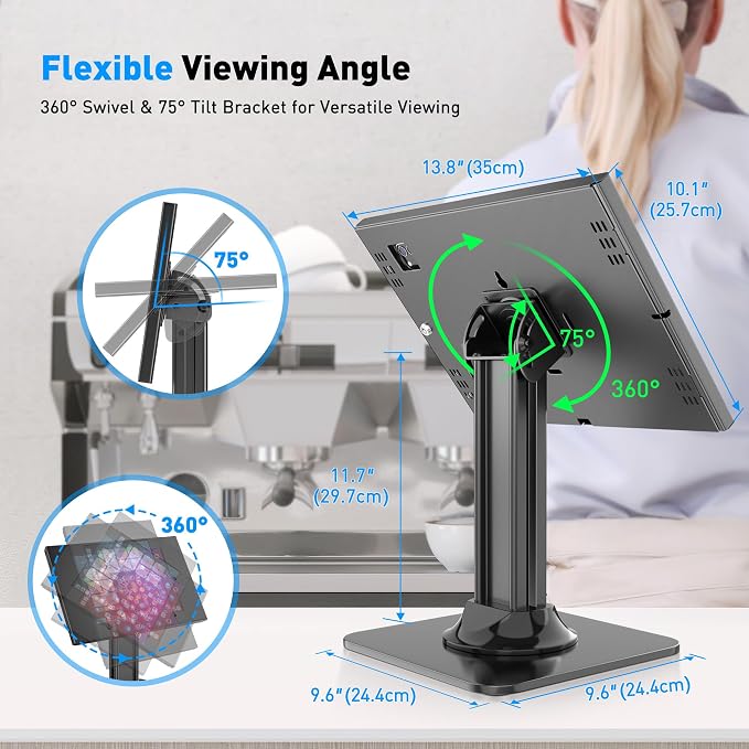 AboveTEK Anti-Theft iPad Kiosk Stand – POS iPad Security Mount