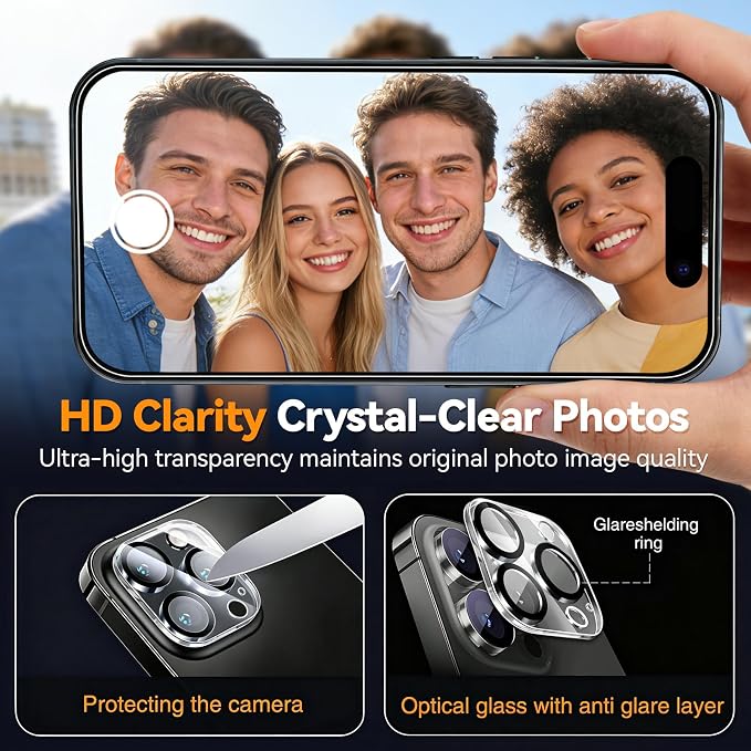 Wiaocit 3 Pack Tempered Glass Privacy Screen Protector
