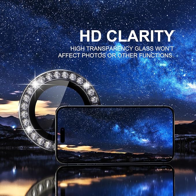 Choiche Compatible for iPhone 15 Pro/iPhone 15 Pro Max Camera Lens Protector