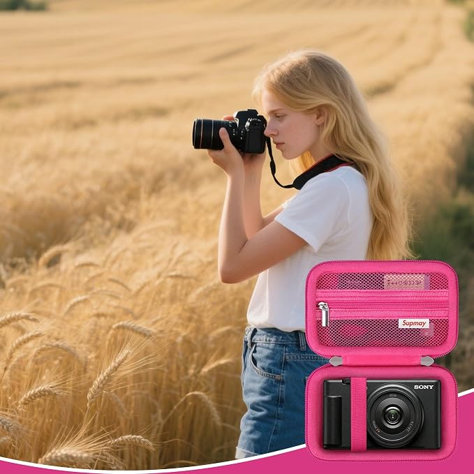 Hard Travel Case for Sony ZV-1F / ZV-1 / ZV-1 II Digital Camera, Vlogger Camera