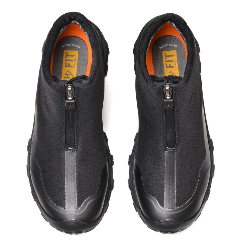 XPETI Mens Hiking Boots Waterproof Slip on Hikers for Men Outdoor Winter Camping Shoes Zipper Black Size 11