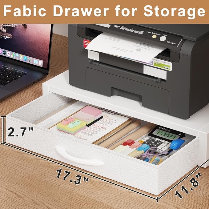 YAOHUOO 2-Tier Desktop Printer Stand