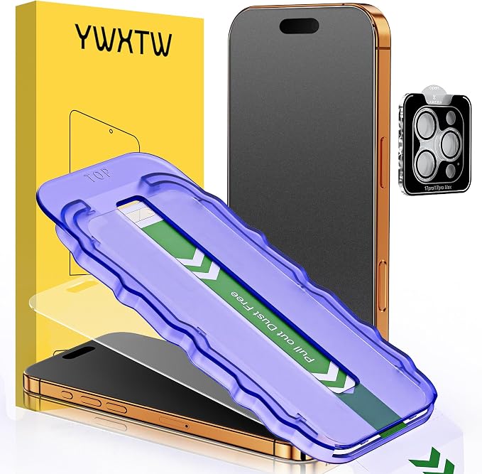 YWXTW 2 Pack for iPhone 17 Pro Max Matte Screen Protector 6.9 Inch+1 Set Camera