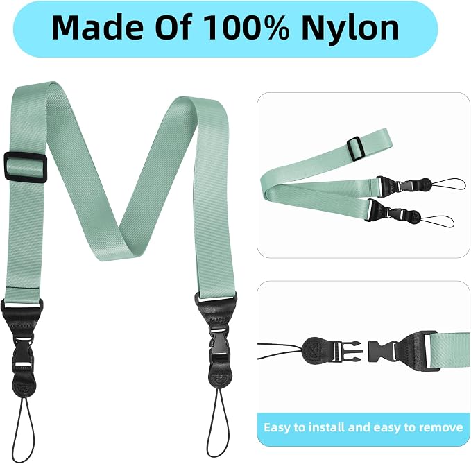Adjustable Shoulder Strap:Comfortable iPad Strap Nylon Neck Lanyard