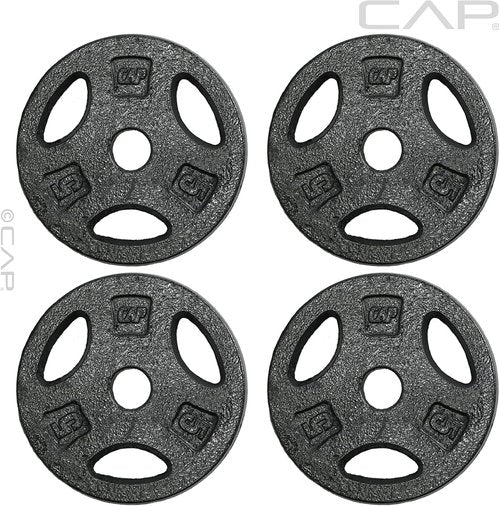 CAP Barbell Standard 1-Inch Grip Weight Plates - Durable Design for Optimal Performance
