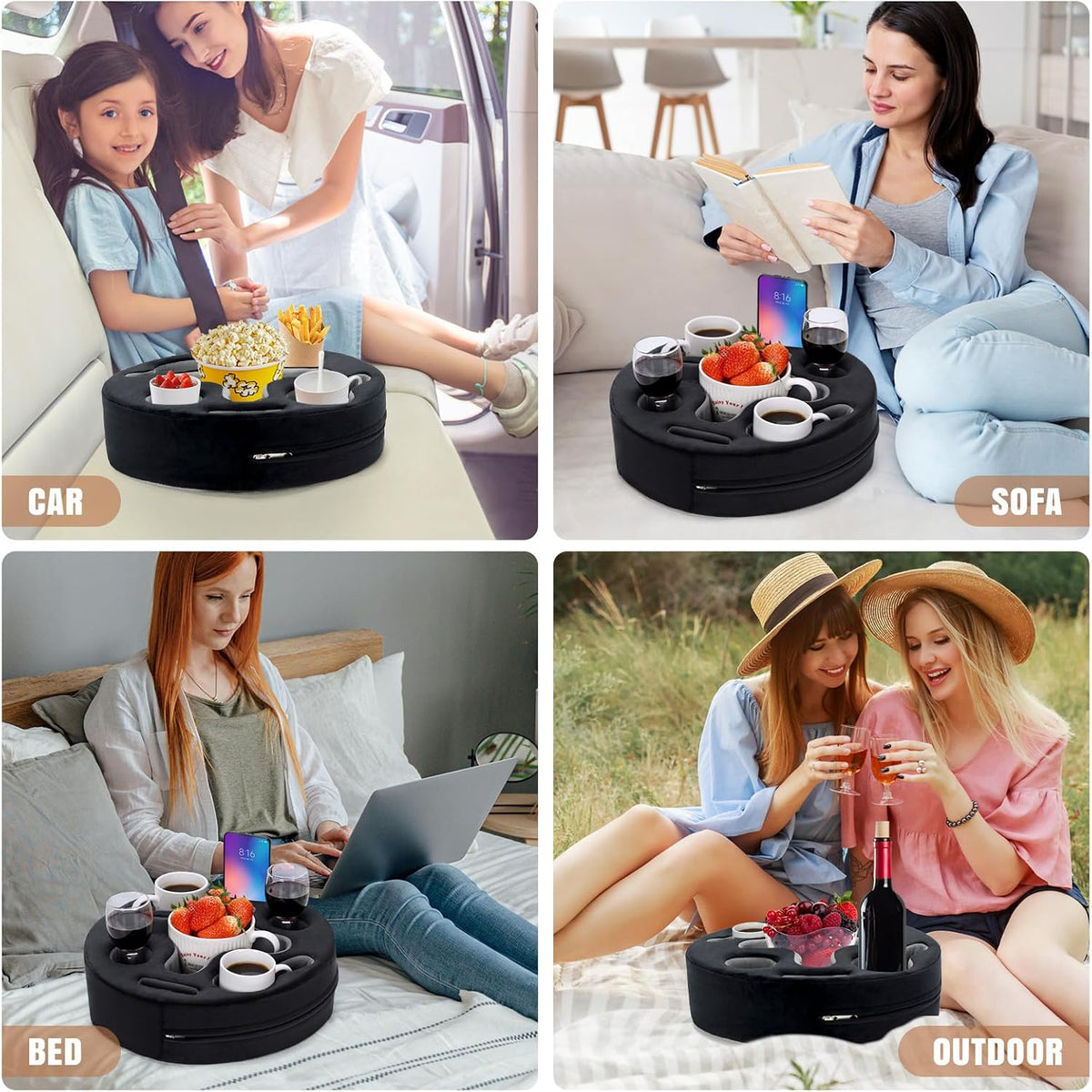 INNO STAGE Couch Cup Holder Pillow Sofa Caddy Buddy