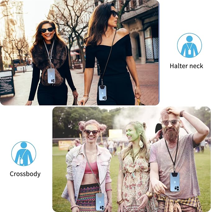 CACOE Phone Lanyard 2 Pcs-2 Pcs Adjustable Neck Strap, Universal Crossbody