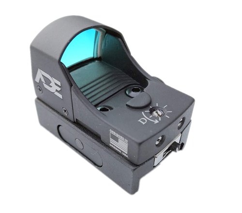 Ade Advanced Optics RD3-002 Compact Red Dot Sight with Integral Weaver-Picatinny Mount