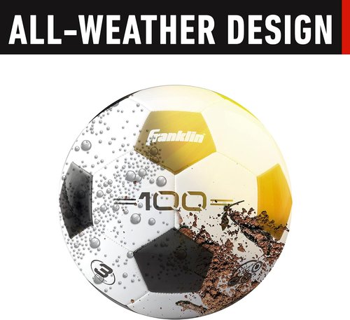 Franklin Sports Soccer Balls - Youth & Adult Sizes 3, 4, 5 | Single & Bulk Packs - Classic Black & White