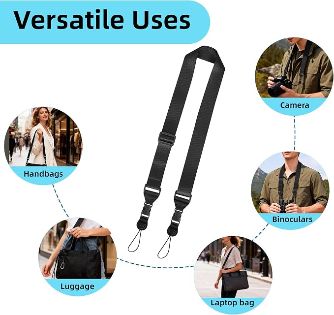 2 Pack Adjustable Shoulder Strap:Comfortable