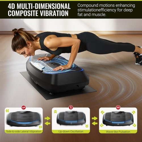 FLYBIRD Vibration Plate Exercise Machine - Adjustable Speed for Muscle Toning & Weight Loss | Full Body Workout