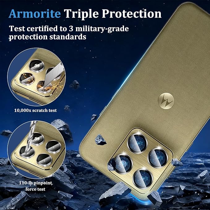 Compatible with Motorola Moto Edge 2026 Camera Lens Protector, Individual Metal