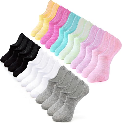 IDEGG No Show Socks - Anti-Slip Low Cut Ankle Socks for Men & Women | Casual Invisible Liner
