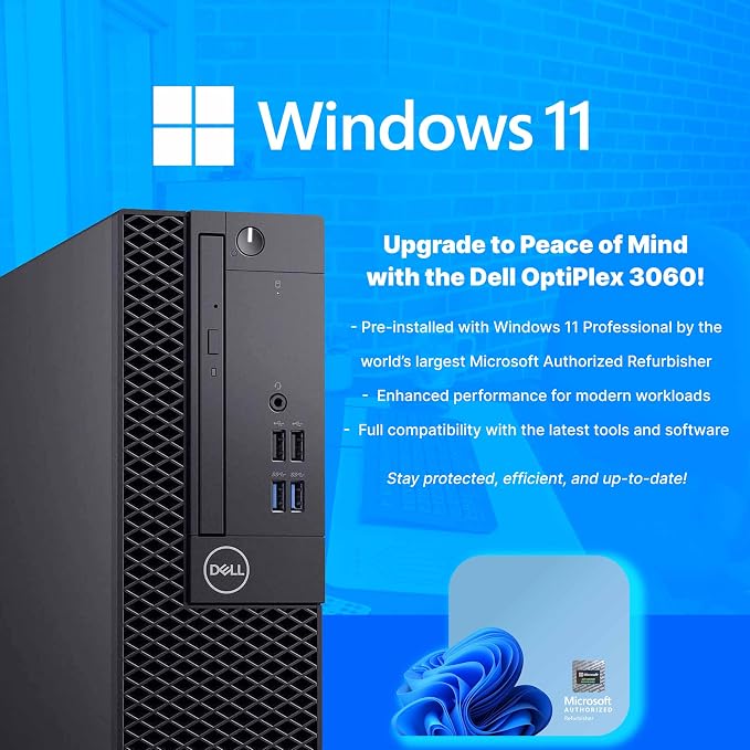 HP Windows 11 Desktop Computer | 16GB RAM + 500GB SSD | Intel i7 | 16GB RAM + 500GB SSD | 24" LCD | WiFi 6 AX200 + BT | RGB Keyboard/Mouse + Speakers | Webcam | Home or Office PC (Renewed) (Intel i7) | SFF Desktop Computer PC,I7 up to 4.6G, WiFi 6 AX20...
