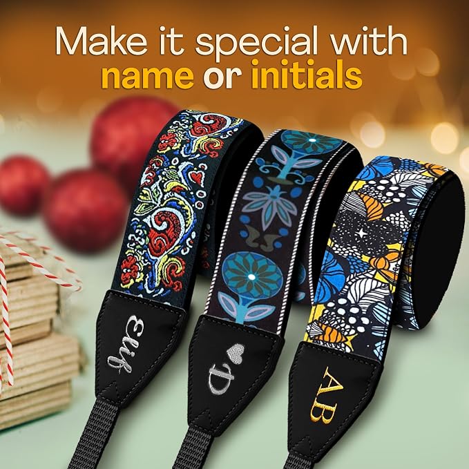 Art Tribute Custom Camera Strap Begonia Flower