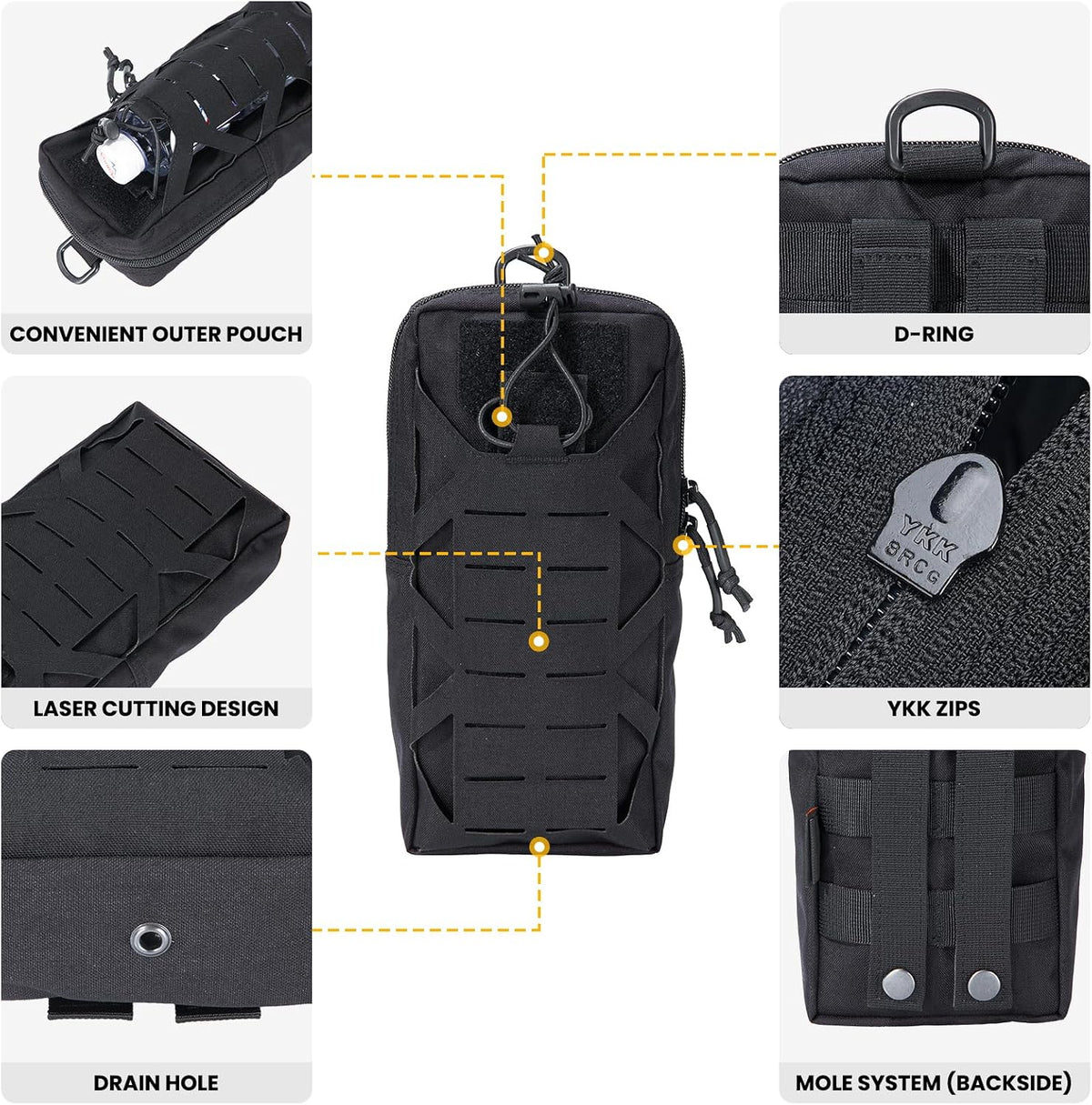 EXCELLENT ELITE SPANKER Tactical EDC Pouch Molle Utility Tool Pouches