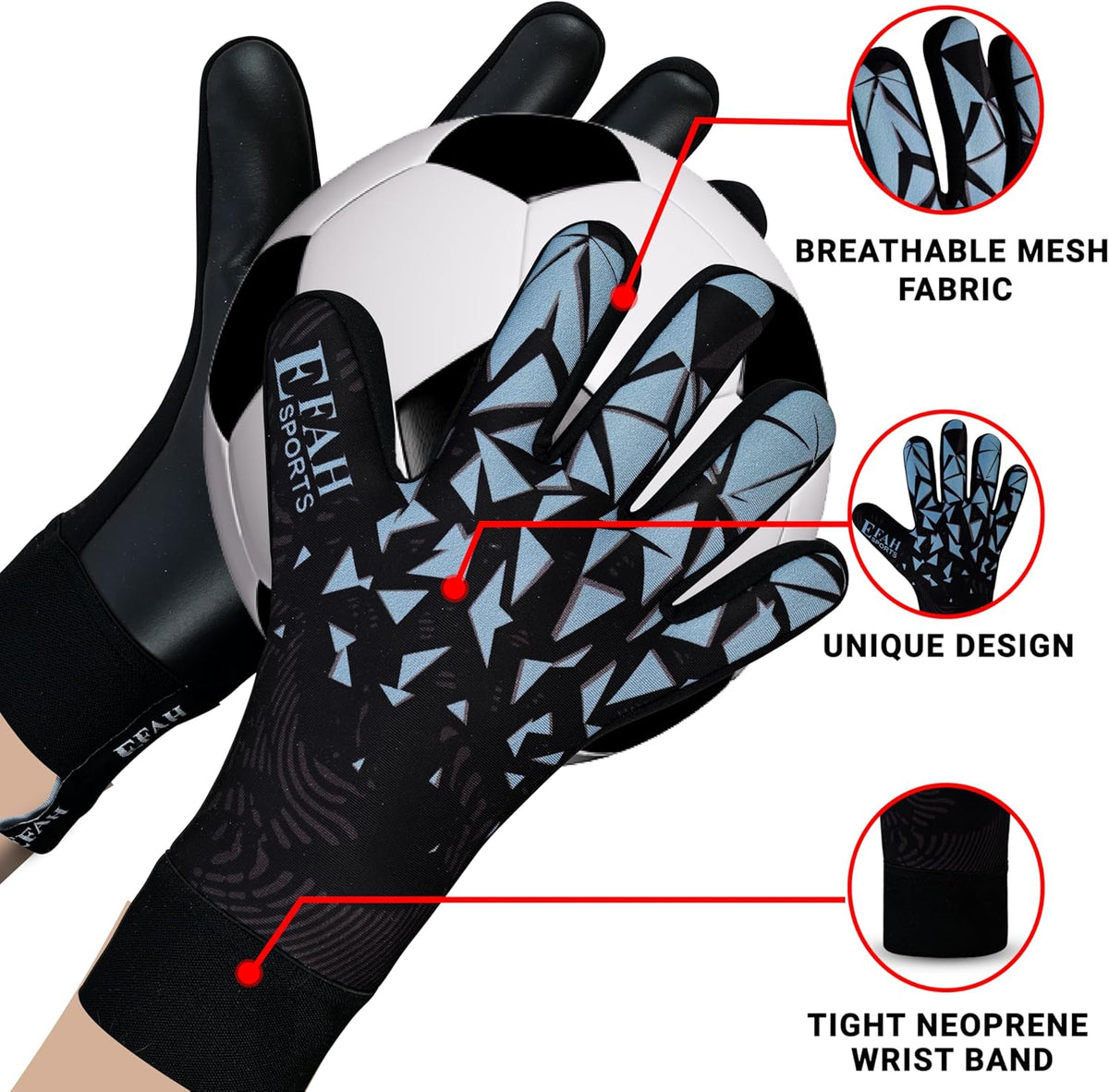 Regine Switzerland Soccer Goalkeeper Gloves - Professional Grip & Protection for Kids and Adults
