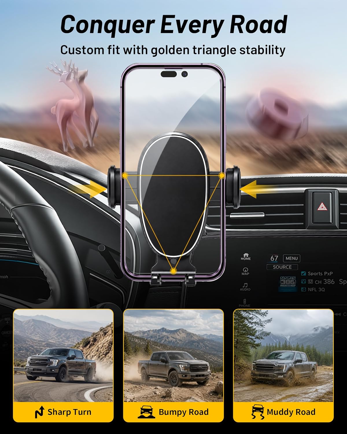 Car Phone Holder for 2017-2022 Honda CRV, 2020 2021 Honda CR-V Accessories