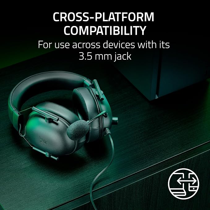 Razer BlackShark V2 X Xbox Gaming Headset, 3.5mm Audio Jack, Black | 50mm Drivers, Cardioid Mic, Lightweight, Comfortable Noise Isolating Earcups, for Xbox Series X, Series S, PS5, PC, Switch