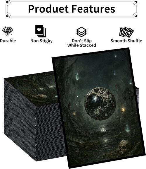 MTG Card Sleeves - Element Series | Ultra Clear Front & Matte Finish Back - 100 Count Standard Size for Magic The Gathering