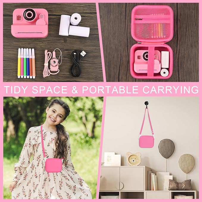 Kids Instant Print Camera Case Compatible