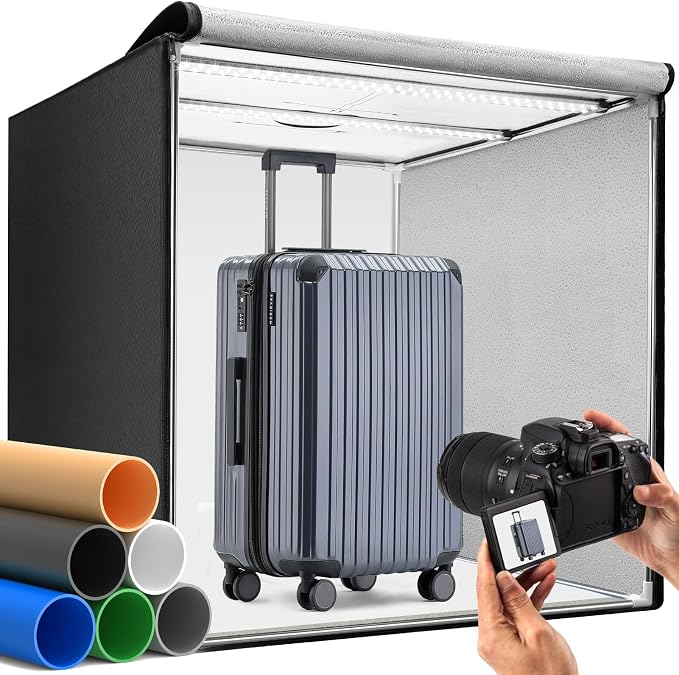DUCLUS Photo Light Box 24x24 inch, Portable Shooting Tent Kit, Professional