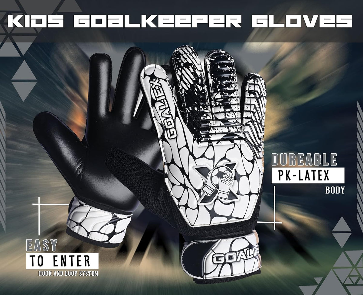 Regine Switzerland Soccer Goalie Gloves - Youth Football Goalkeeper Gloves with 4mm Super Grip Palm