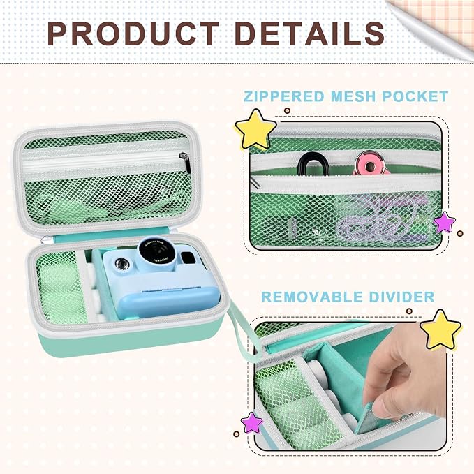 kids Instant Print Camera Case Compatible