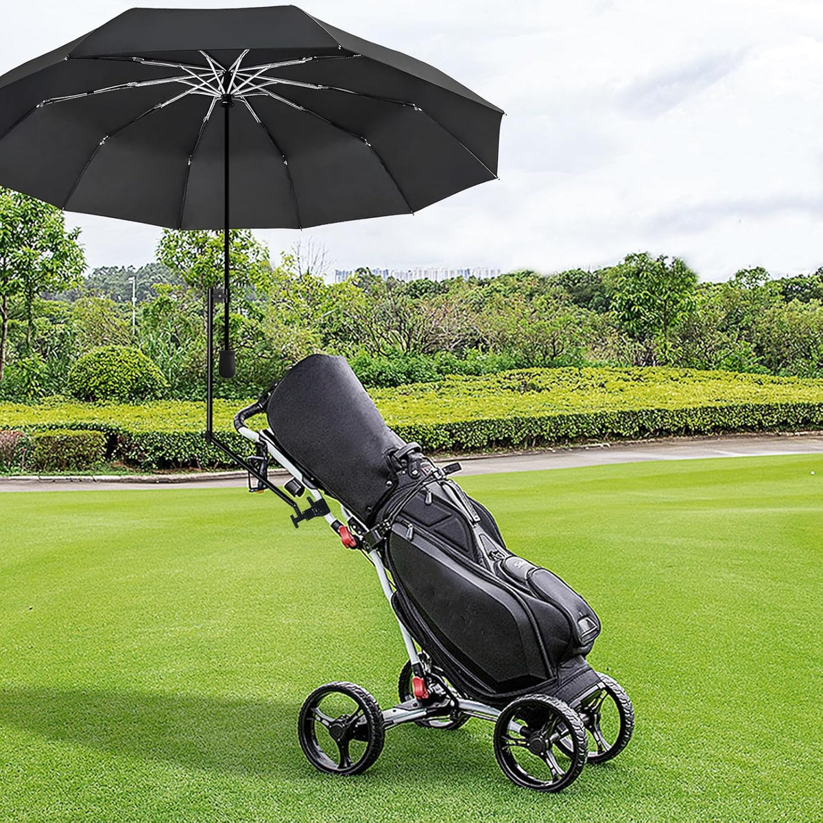 XLINGZA Beach Umbrella - UPF 50+ Protection with Adjustable Universal Clamp for Ultimate Shade