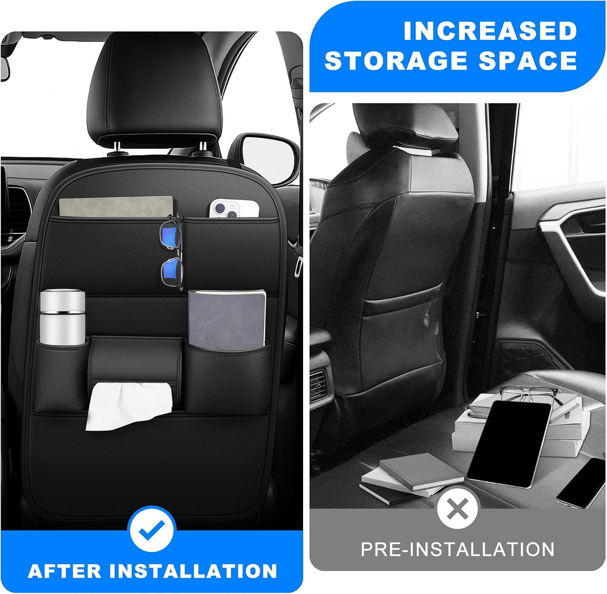 Car Kick Mats Back Seat Protector for Jeep Grand Cherokee 2 Pack
