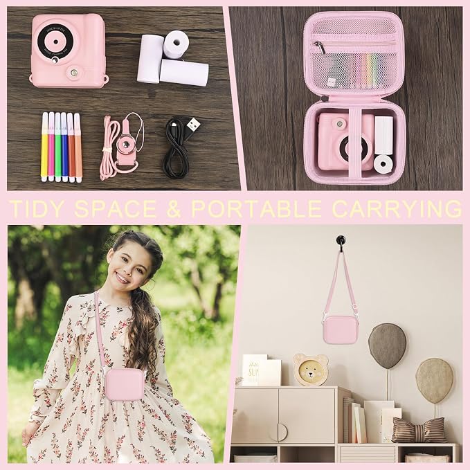 Kids Instant Print Camera Case Compatible