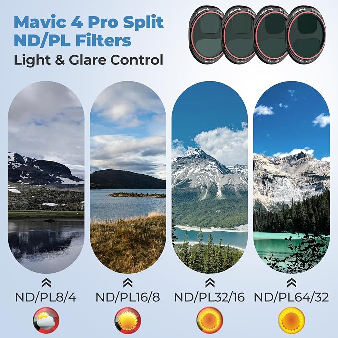 Freewell Bright Day 4-Pack ND/PL Filters