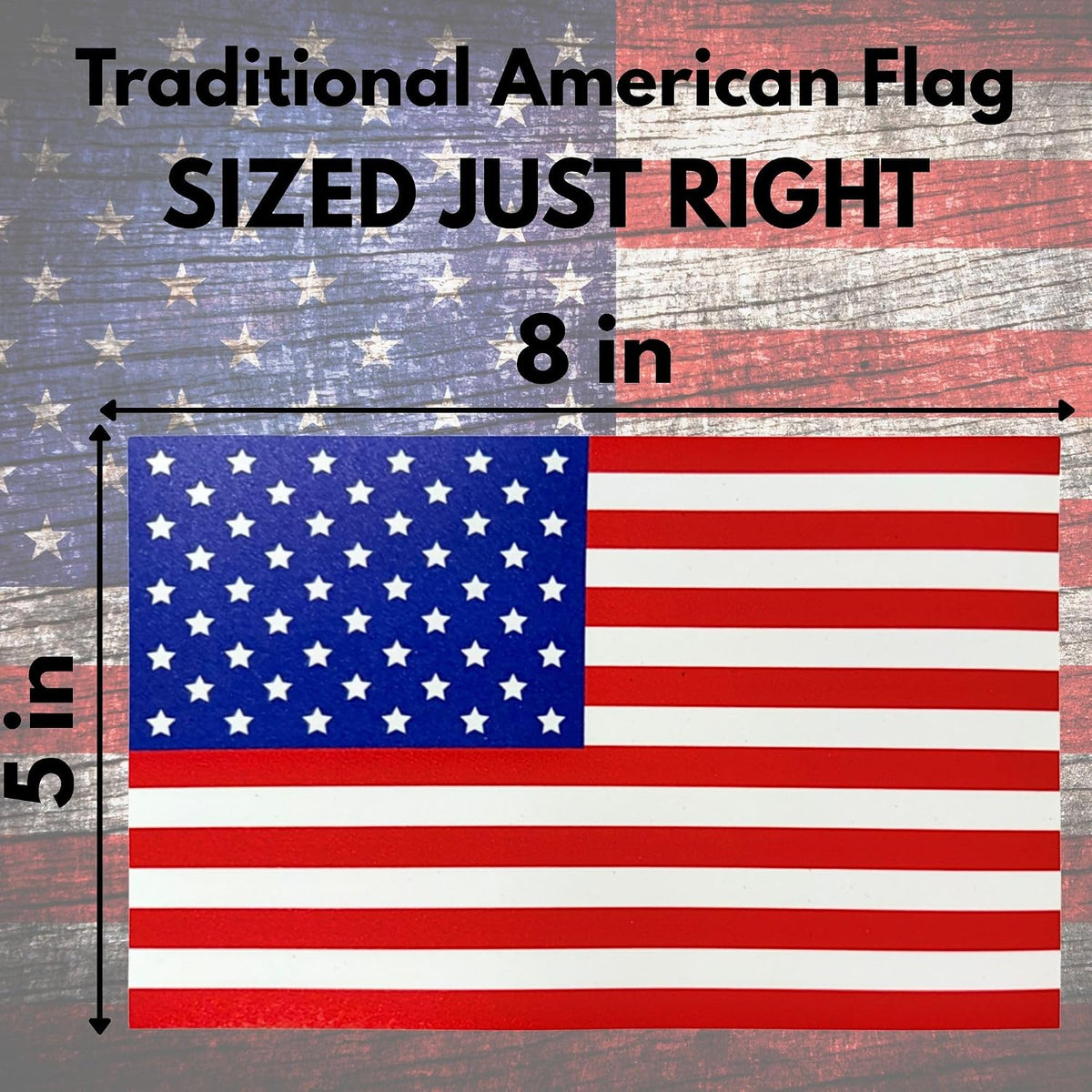 Traditional American Flag Magnet - 5 x 8-1 Pack - Magnetic Flag for Cars and Trucks - Proudly Made in The USA - Super Strong American Flag Decal - Magnetic American Flag