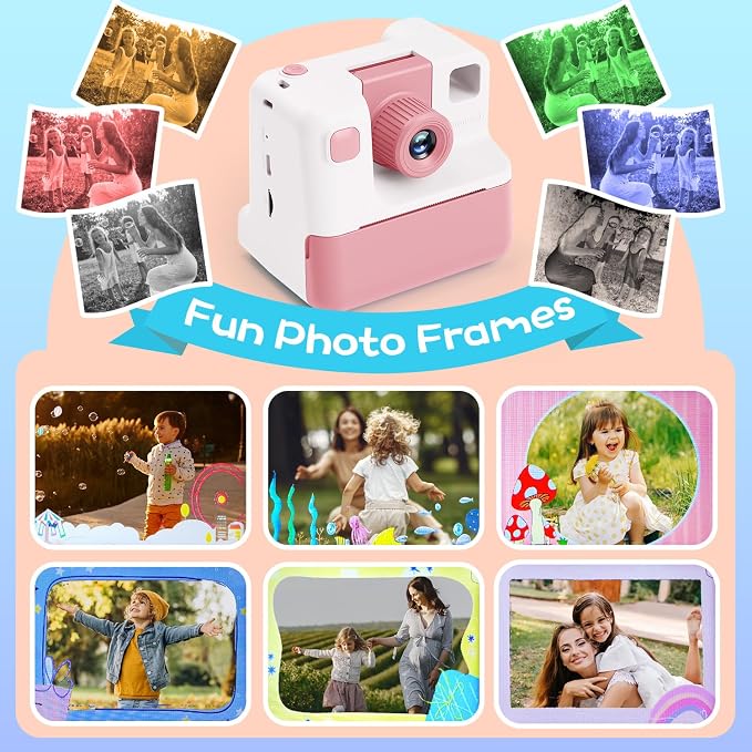 Kids Camera Instant Print, Christmas Birthday Gifts