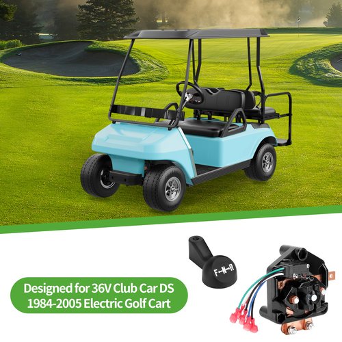Heavy Duty Golf Cart Forward and Reverse Switch Assembly for 36V Club Car DS 1984-2005, Club Car Reverse Switch with Shift Handle, Replace OEM 1011997, 1014808, 1012987