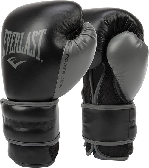 Everlast Powerlock 2 Boxing Gloves - Durable Hook & Loop Design for Enhanced Hand & Wrist Support | Ideal for Heavy Bag Training