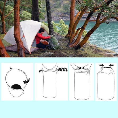 Dry Bags Waterproof - Ultralight Roll Top Sack for Kayaking & Camping | 40L Army Green
