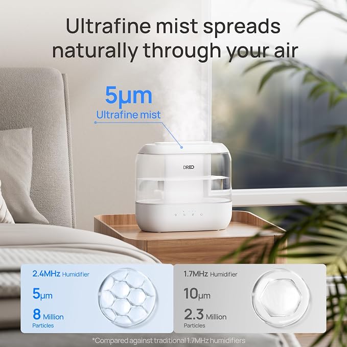 Dreo 4L Smart Humidifiers for Bedroom & Humidifiers for Bedroom