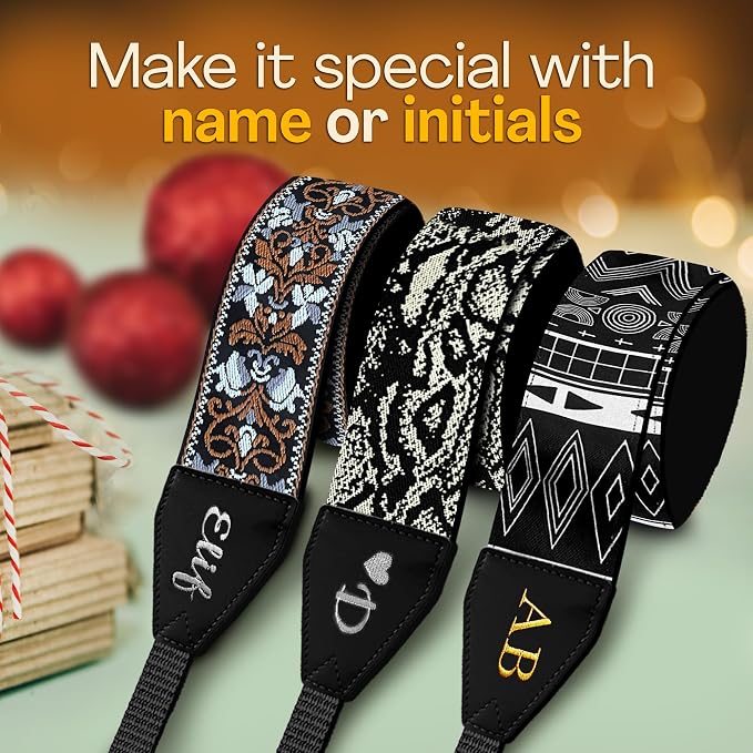 Art Tribute Custom Camera Strap Retro Brown