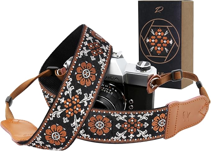 Padwa Lifestyle Brown Flower Camera Strap
