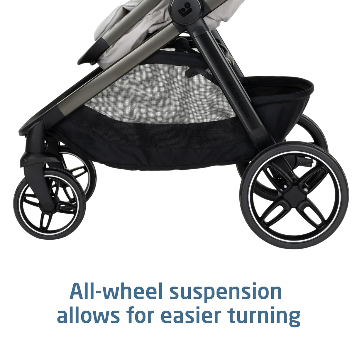 Maxi-Cosi Zelia Pro 5-in-1 Travel System with Mico Pro Infant Car Seat and Baby Stroller Combo, Reversible Seat, Large Wheels, Adjustable Handle, Newborn to Toddler, Lightweight, Classic Oat