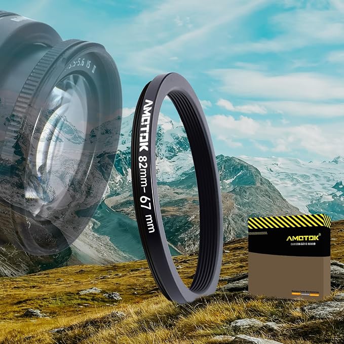 82mm Lens to 67mm Camera Lens Adapter, 82mm to 67mm Filter Step-Down Ring