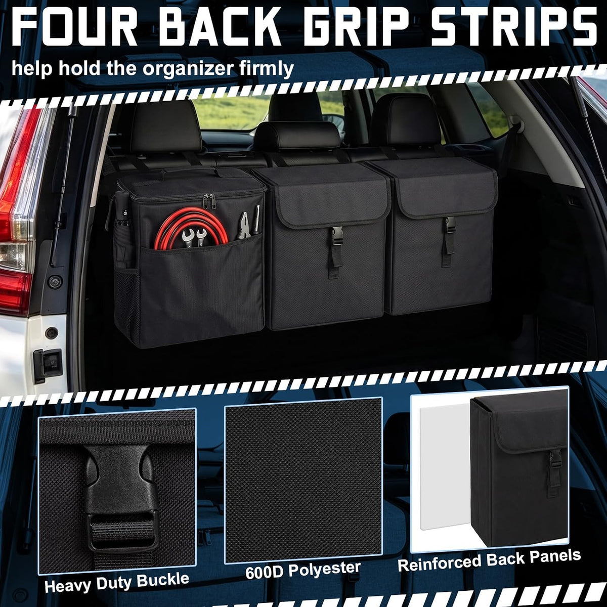 GDNasist Car Trunk Organizer, Backseat Hanging Organizer for SUV/MPV/Truck