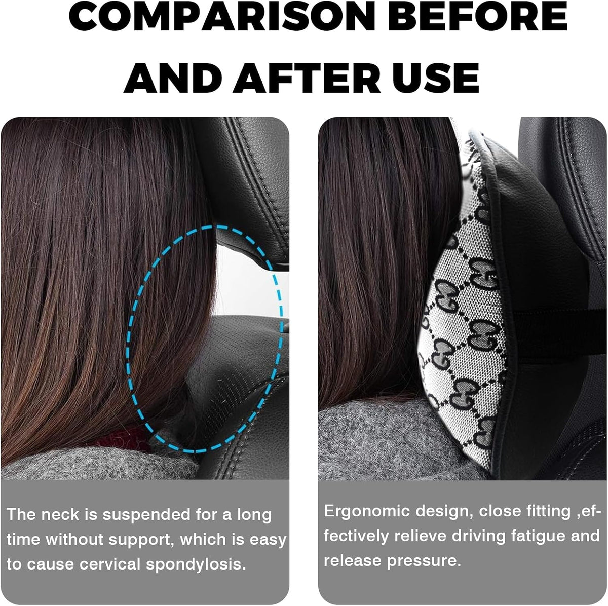 7PCS Steering Wheel Cover Set for Women, Car Accessories