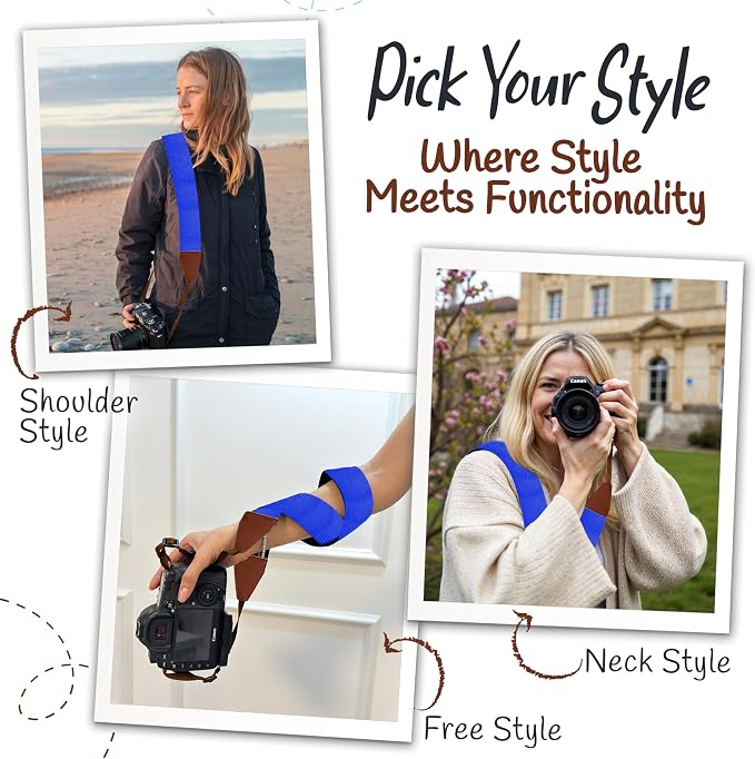 Art Tribute Camera Strap For Photographers Padded Universal Fit Neck Shoulder &