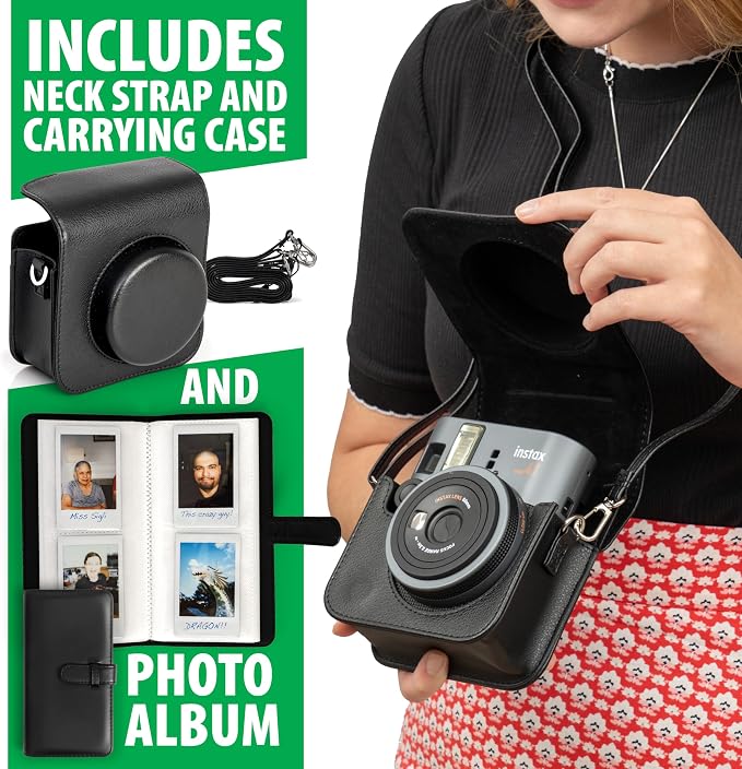 Fujifilm Instax Mini 41 Instant Film Camera Black + 20 Instax Instant Film