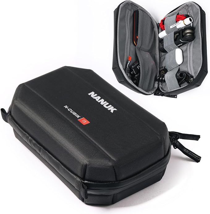 NANUK N-Cubik T3 Camera Bag Insert – Water-Resistant Hard-Shell Pouch –
