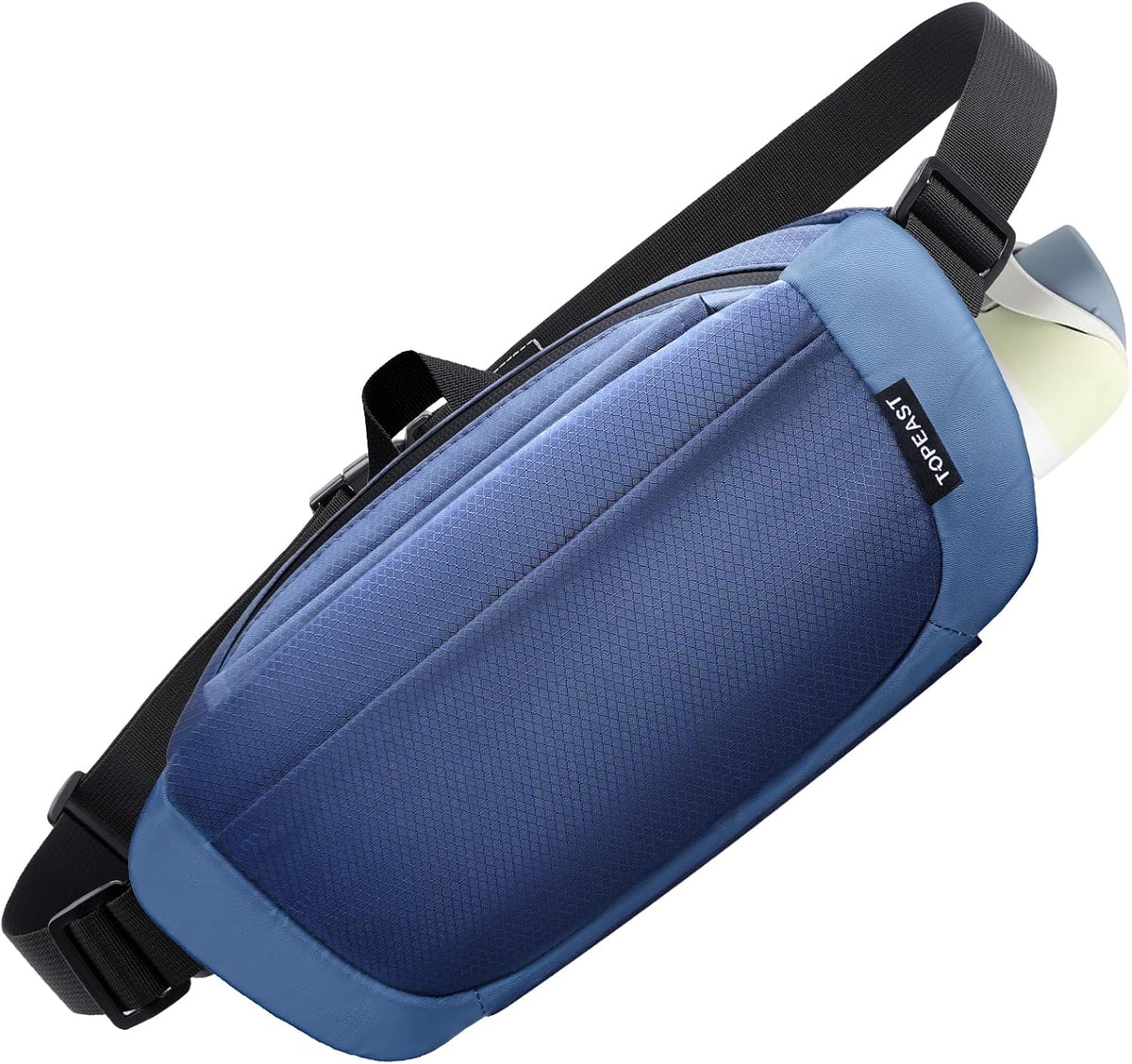 TOPEAST Waist Pack - 4L Large Capacity Fanny Pack with Hidden Water Bottle Pocket | Water Resistant Crossbody Sling Bag for Hiking & Travel