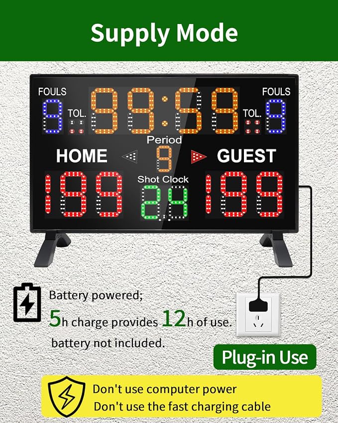 LUCKY TIME Basketball Scoreboard