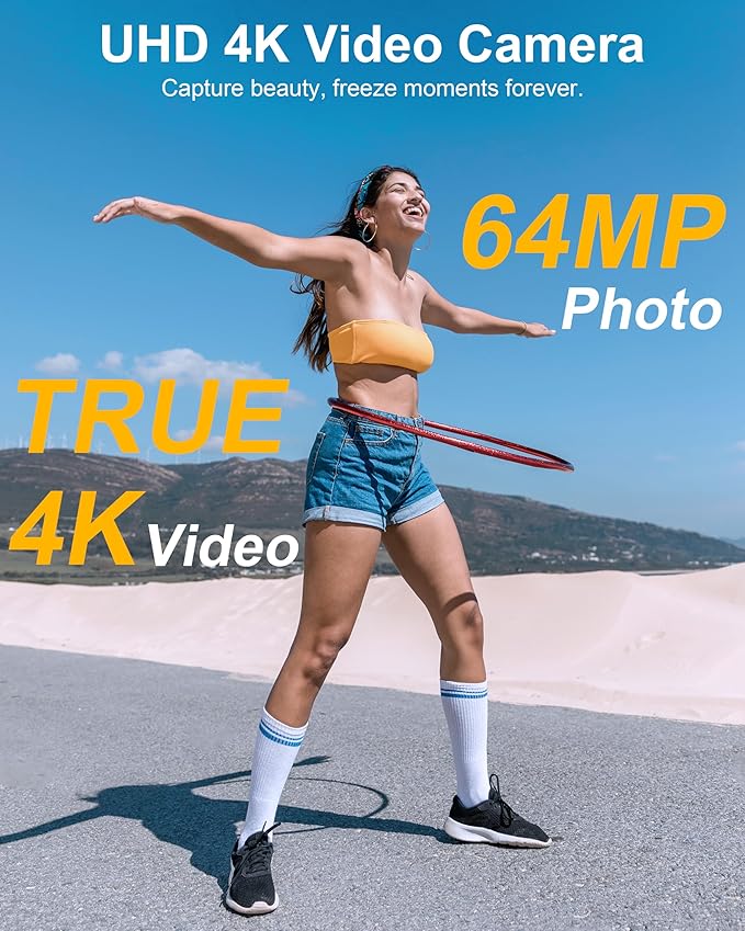 True 4K Digital Camera for Photography
